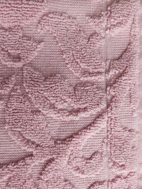 Рушник махровий жакардовий пістрявотканний Шуле, Рожевий, 50х90