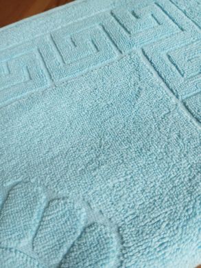 Рушник махровий блакитний Пас-Пас (килимок для ніг) світло блакитний, Блакитний, 50х70