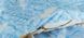 Комплект постільної білизни полуторний бязь GOLD LUX Волошки, Блакитний, Полуторний, 2х70х70