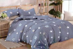 Комплект постельного белья сатин полуторный Звезды, Полуторный, 2х70х70