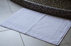 Рушник махровий 50х70 Пас-Пас (килимок для ніг) білий, 50х70