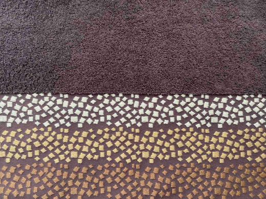 Рушник махровий 50х90 гладкофарбований Мозаїка коричневий, Коричневий, 50х90