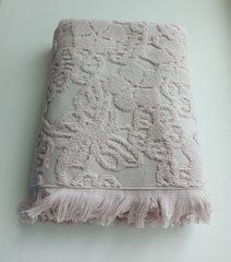 Рушник махровий 50х90 жакард Pupilla Мая, Пудра, 50х90