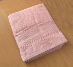 Полотенце махровое 90х145 гладкокрашенное Стик розовое, 90х145