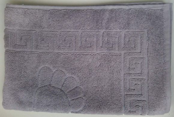 Рушник махровий Пас-Пас (килимок для ніг) сірий, 50х70