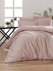Комплект постельного белья європейский сатин Рожевий
