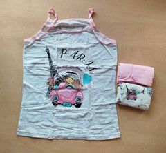 Майка детская Domi kids Париж (3 шт. в уп.) р. 5/6 (110-116), Ассорти, р. 5/6 (110-116)