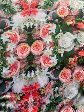 Комплект постільної білизни європейський сатин Гілка квітів, Асорті, Европейський, 2х70х70