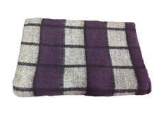 Одеяло полушерстяное фиолетово серое (полуторное), 140х205
