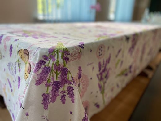 Скатерть Лаванда 150х220 та 6 салфеток 35х35, 150х220