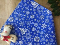 Вафельное новогоднее полотенце 45х60 Снежинки, 45х60