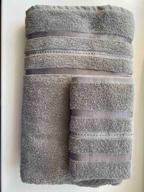 Полотенце махровое гладкокрашенное  серый 30х50, 30х50