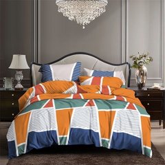 Комплект постельного бель полуторныйя бязьGOLD LUX Оранж, Оранжевый, Полуторный, 2х70х70