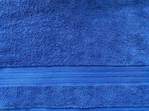 Полотенце махровое 70х140 гладкокрашенное Индиго, Синий, 70х140