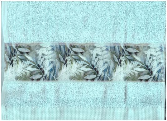 Набор полотенец махровых гладкокрашенных бордюр Ветви 30х50, 50х90, 70х140