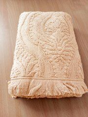 Рушник махровий 50х90 жакард Pupilla Асорті беж, Бежевий, 50х90