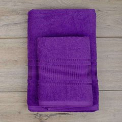 Полотенце махровое 70х140 гладкокрашенное Роял фиолетовое, Сиреневый, 70х140