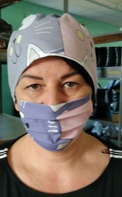 Комплект медицинский маска + шапочка